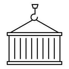 Vector Container Outline Icon Design