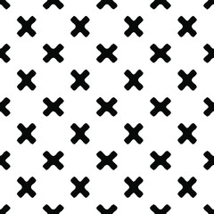 Geometric vector pattern with Black and white colors. Seamless abstract ornament for wallpapers and backgrounds.