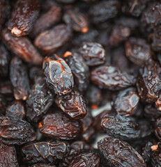 lots of dried fruits and nuts, delicious healthy food