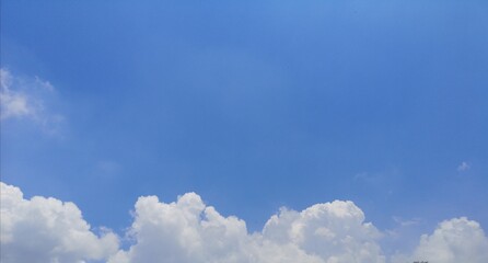 blue sky with white clouds nature​ background​ appropriate idea for​ copy space​ write​ text​ messages