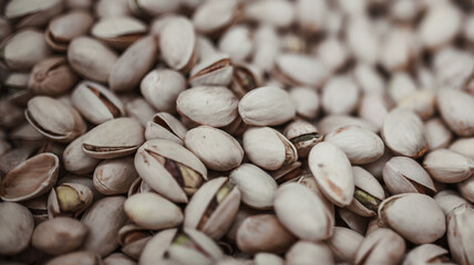 lots of dried fruits and nuts, delicious healthy food, pistachios