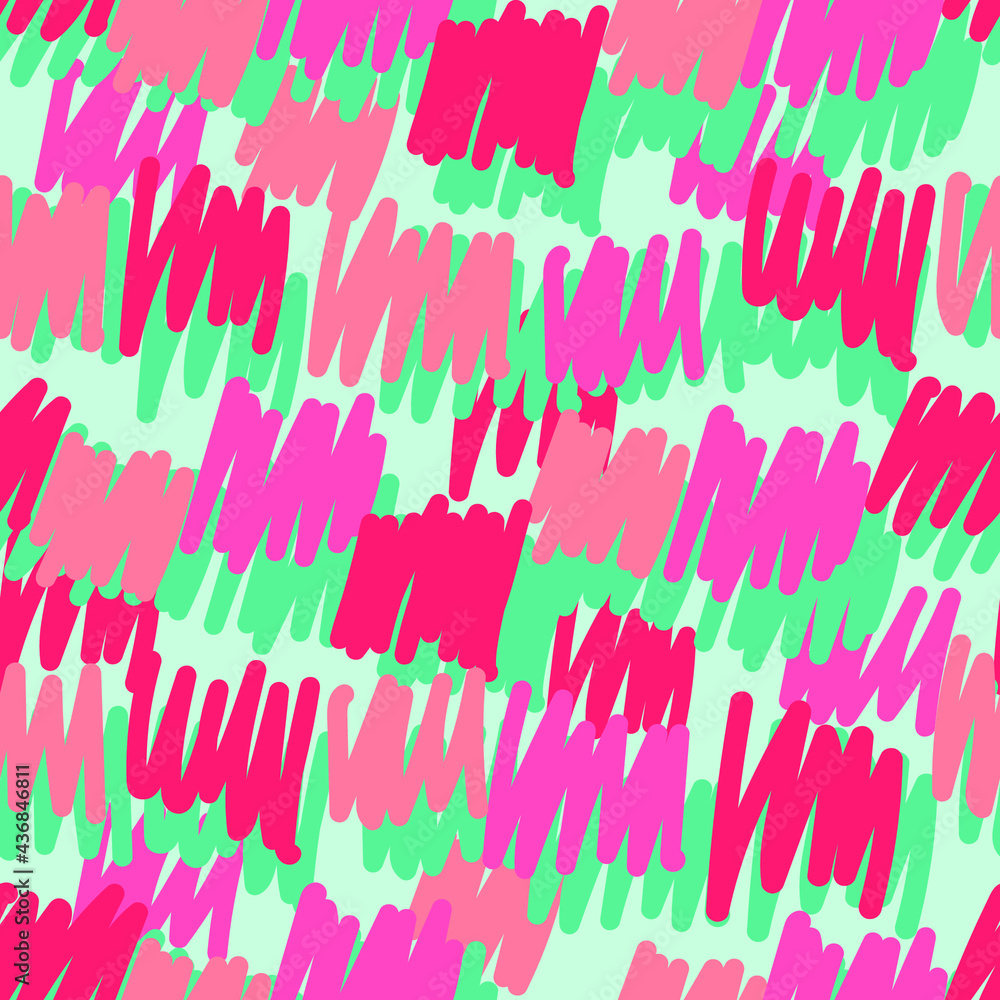 Poster multicolored strokes. seamless pattern. abstract colorful background. vector illustration.