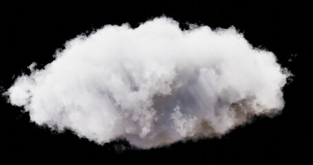 Shapes abstract cloud. Cloud icon. 3d rendering. Cloud 3d rendering.	