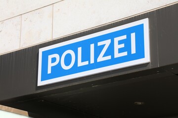 German police generic sign