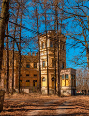 The abandoned Palace of the Grand Prince Mikhail Nikolaevich Romanov. Manor Mikhailovka.
