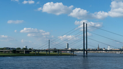 Theodor Heuss Bridge Dusseldorf, also known as North Bridge