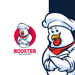 Rooster chef logo