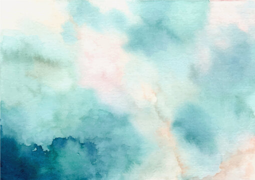 Pastel green abstract texture background with watercolor