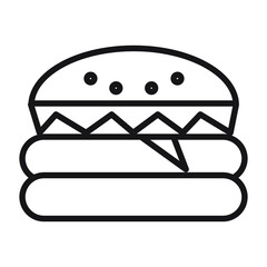 burger icon. symbol set symbol vector elements for infographic web.