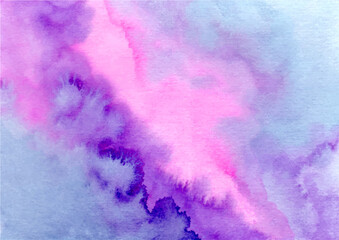 Purple pink abstract texture background with watercolor