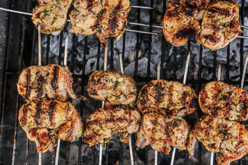 Grilled Rabbit .style rustic .selective focus