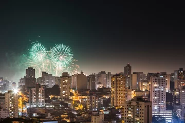Rolgordijnen Fogos de artifícios - São Paulo - SP © Fagner Martins