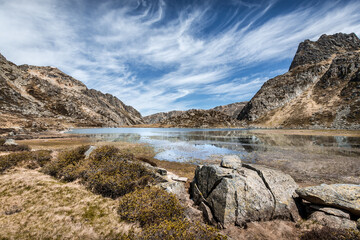 Etang de Peyregrand, lac des Pyrénées - Ariège - Occitanie - France