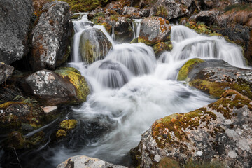 Pose longue d'une cascade - Ariège - Occitanie - France