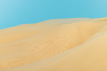 Yellow color tulle fabric texture  with beautiful closeup and elegance detail fabric background