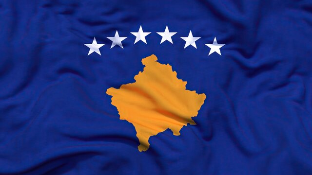 Kosova flag 4k 