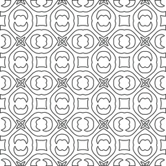 Geometric vector pattern with Black and white colors. abstract ornament for wallpapers and backgrounds.