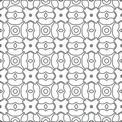Geometric vector pattern with Black and white colors. abstract ornament for wallpapers and backgrounds.