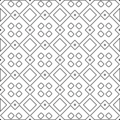 Geometric vector pattern with Black and white colors. abstract ornament for wallpapers and backgrounds.