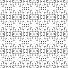 Geometric vector pattern with Black and white colors. abstract ornament for wallpapers and backgrounds.