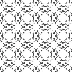 Geometric vector pattern with Black and white colors. abstract ornament for wallpapers and backgrounds.