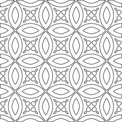 Geometric vector pattern with Black and white colors. abstract ornament for wallpapers and backgrounds.