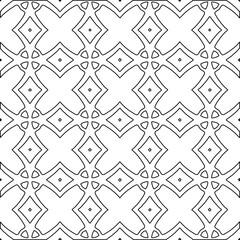 Geometric vector pattern with Black and white colors. abstract ornament for wallpapers and backgrounds.