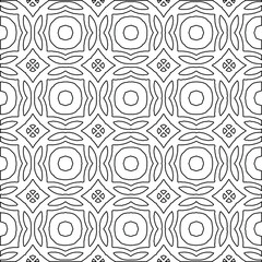 Geometric vector pattern with Black and white colors. abstract ornament for wallpapers and backgrounds.