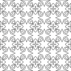 Geometric vector pattern with Black and white colors. abstract ornament for wallpapers and backgrounds.