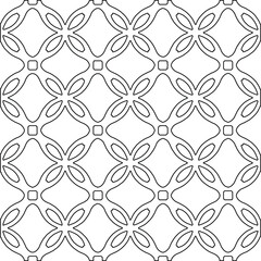 Geometric vector pattern with Black and white colors. abstract ornament for wallpapers and backgrounds.