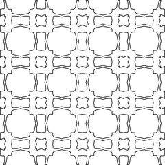 Geometric vector pattern with Black and white colors. abstract ornament for wallpapers and backgrounds.