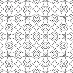 Geometric vector pattern with Black and white colors. abstract ornament for wallpapers and backgrounds.