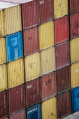 Fototapeta premium containers in port