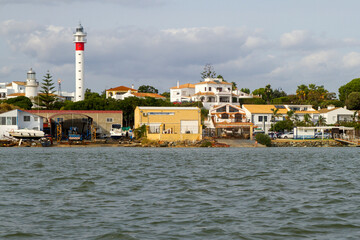 Faro en El Rompido, Cartaya, Huelva, Andalucia, Andalusia, España, Spain