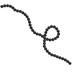 Pearl jewelry on white background. Fashion illustration. Jewelry illustration.