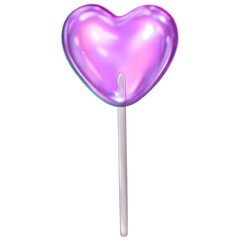 Abstract lollipop heart. Cute colorful illustration. Candy illustration