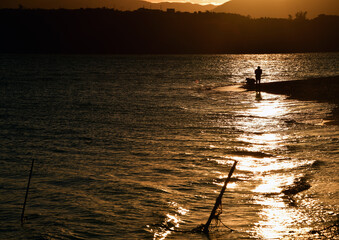 Fototapeta premium 夕焼けの海