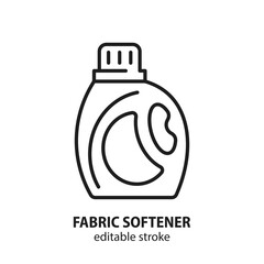 Fabric softener line icon. Laundry symbol. Edtable stroke.