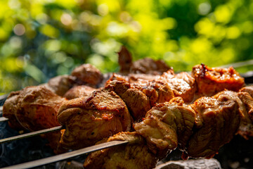 Kebab BBQ pork meat.