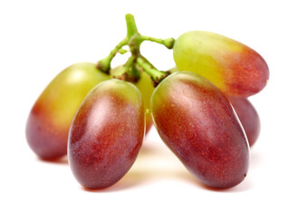 red grape on white background 