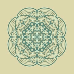 Mándala green