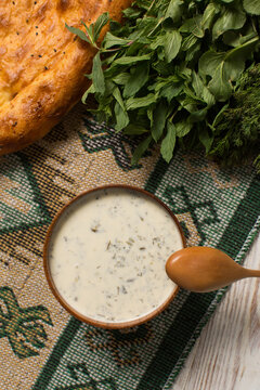 Azerbaijan traditional national cuisine, dovga