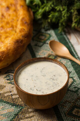 Azerbaijan traditional national cuisine, dovga