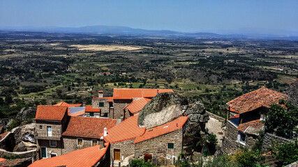 Fototapeta na wymiar View of the village Monsanto on the rock, Portugal