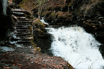 A Rocky Mountain Waterfall