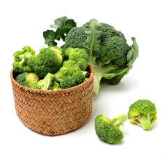 Broccoli vegetable on white background 