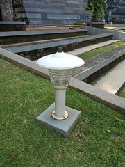 The garden light in the campus park