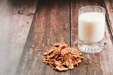 white milk drink with a glass for a kefir diet