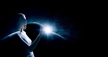 The universe within . Mixed media