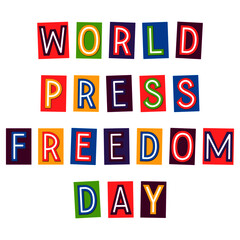 world press freedom day. Vector illustration